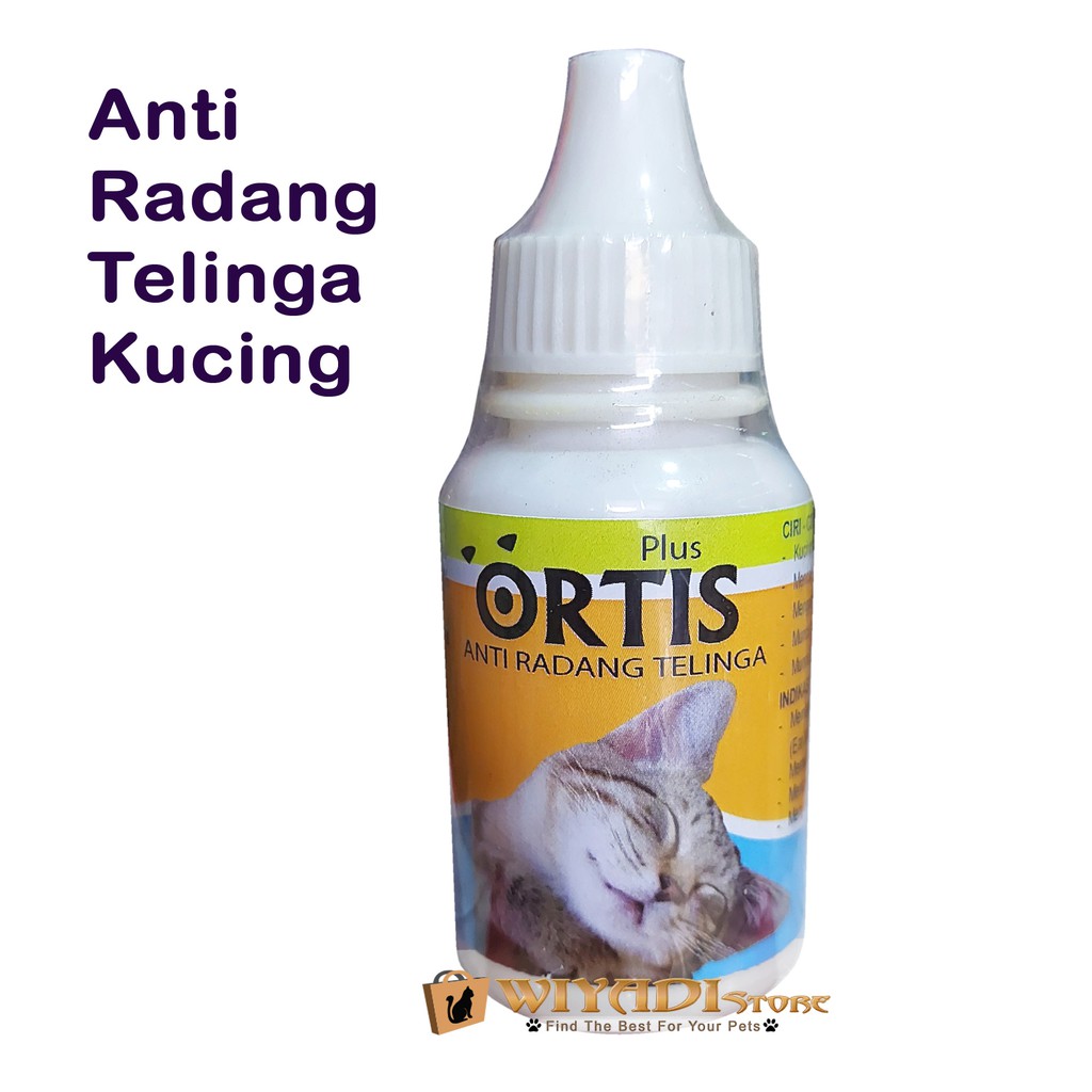 ORTIS DROP 30ml- Obat Radang Telinga Kucing Bengkak Bau Luka Gatal Tetes Kuping