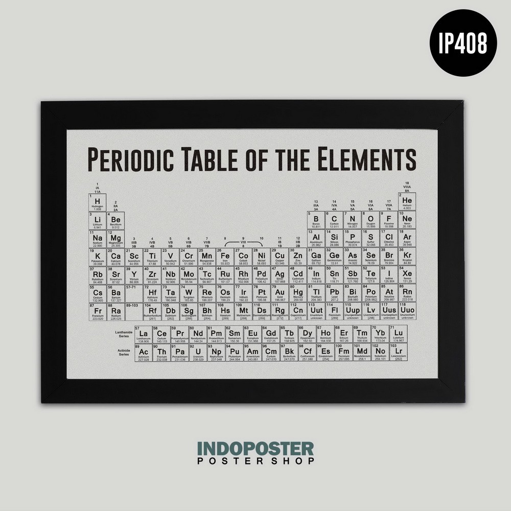 Poster Pendidikan Tabel Periodik Unsur Kimia A2 60X40cm