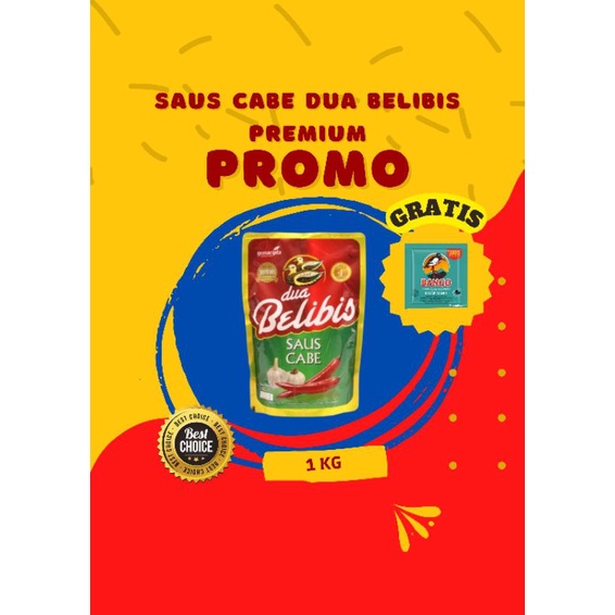 

Saus cabe Dua Belibis Premium 1kg