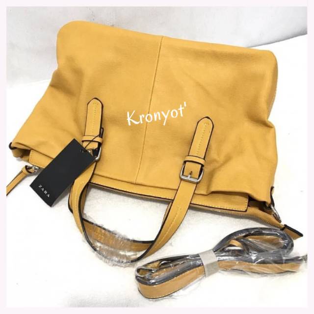 Tas Zara Office Leather/Kulit Import - Tas Kerja Kantor Zara - Tas Jumbo Big Size - Tas Kuliah Zara