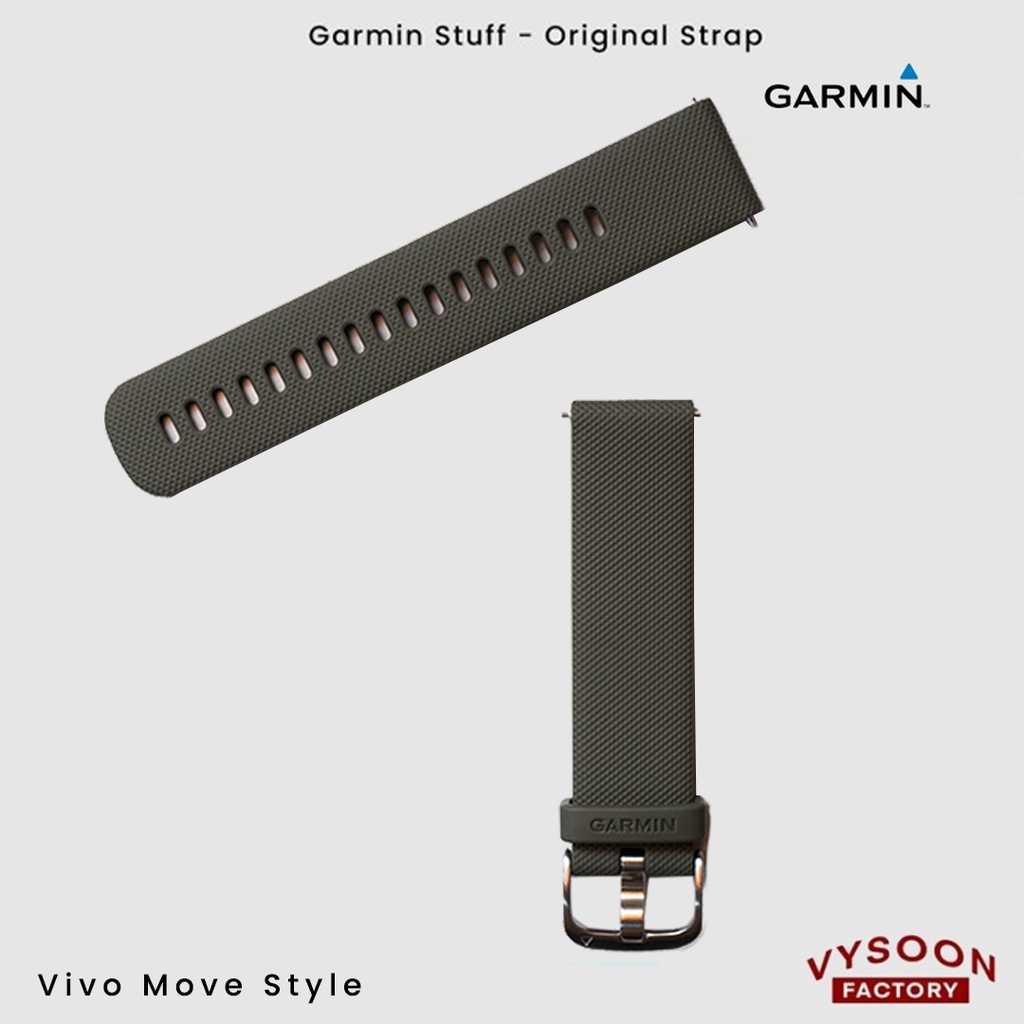 Strap Rubber Smartwatch Garmin Vivo Move Style Original