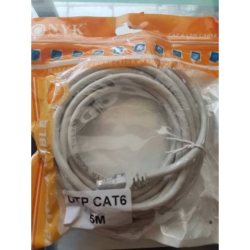 Kabel LAN 5M 5 meter kabel internet UTP CAT6 siap pakai