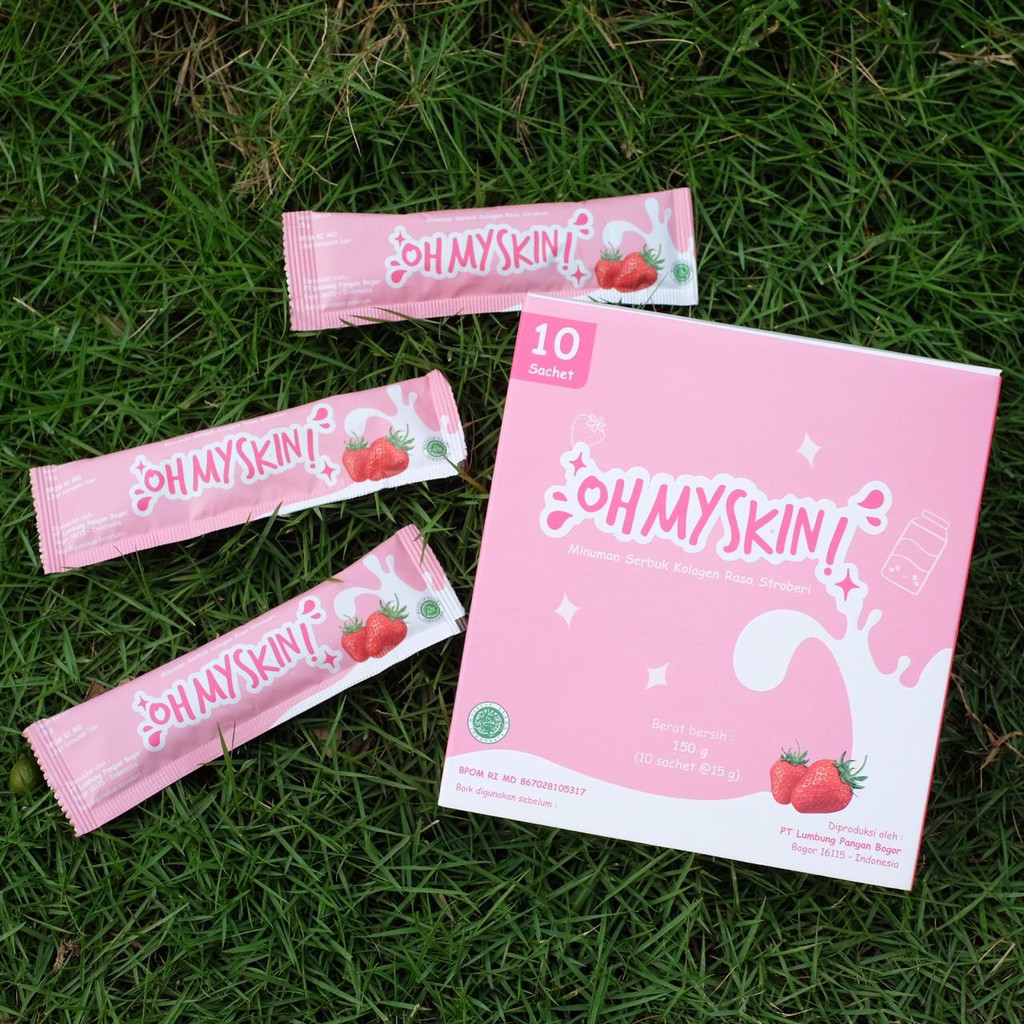 [DISTRI RESMI] BPOM MINUMAN COLLAGEN DRINK OHMYSKIN / COLLAGEN DRINK STRAWBERRY