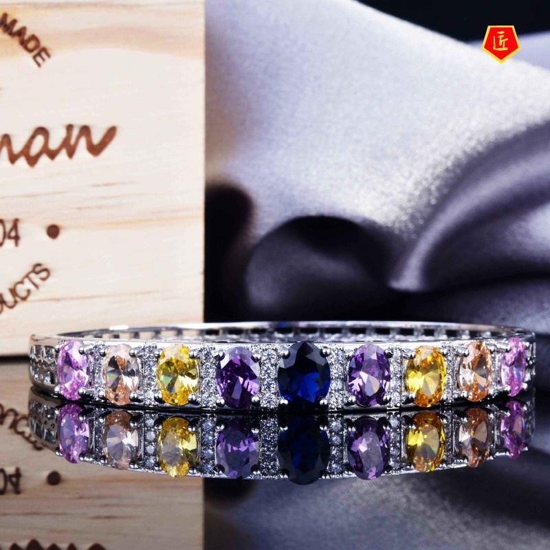 [Ready Stock]Fashion Elegant Natural Color Tourmaline Bracelet