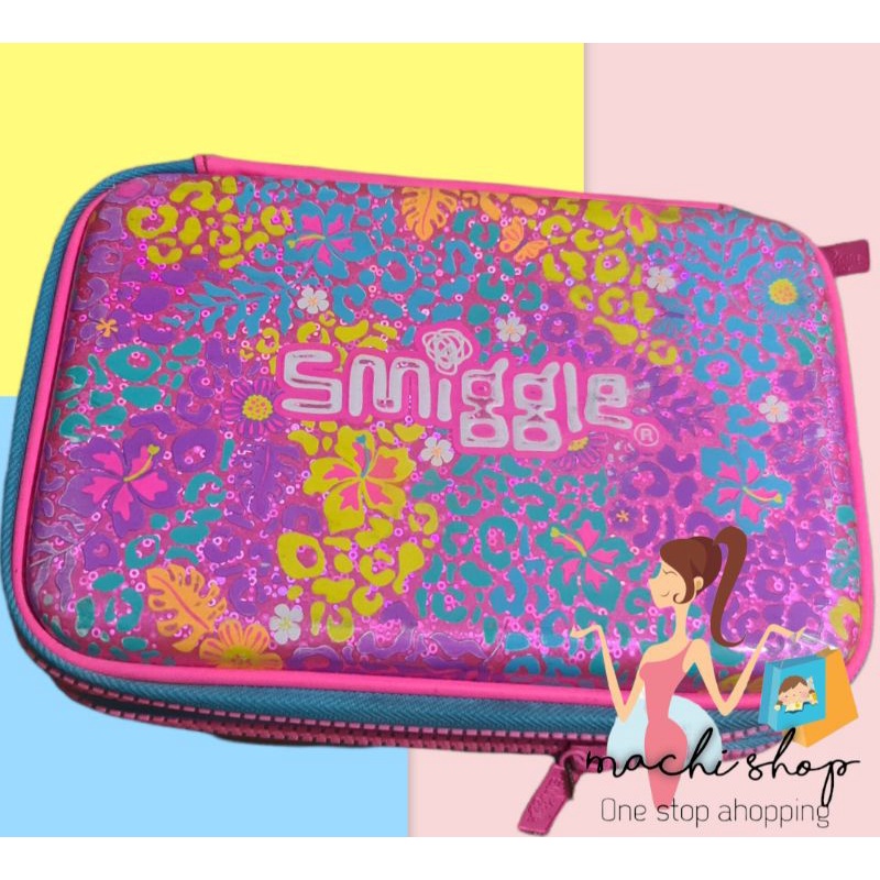 

kotak pensil atau tempat pensil smiggle double zipper hard case preloved