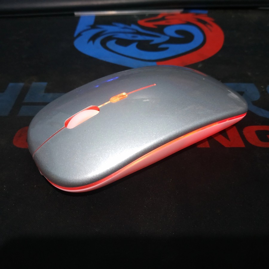 Mouse Wireless Super Slim Recharge 2.4Ghz/ Mouse Wireless Silent Click