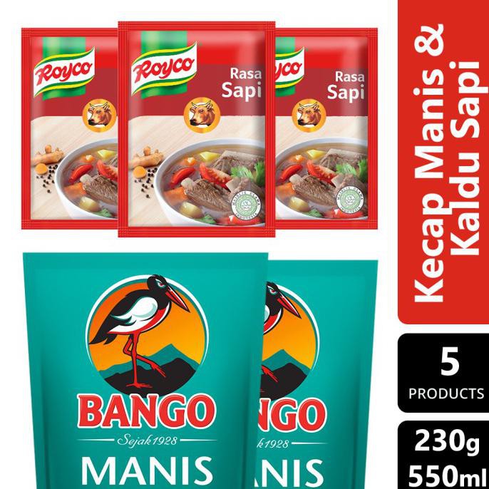 

Sale Paket Bango Kecap Manis 550Ml & Royco Kaldu Sapi 230G