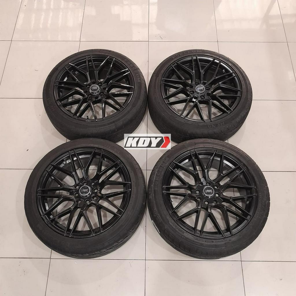 Velg Racing Bekas Copotan Mobil Murah HSR BOTAWA Ring 17 + Ban 215 45 R17, Vanza, Livina, Jazz, City