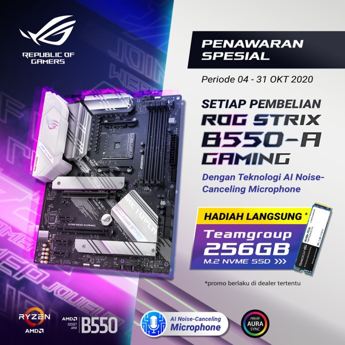 ASUS ROG STRIX B550-A GAMING (Socket AM4)