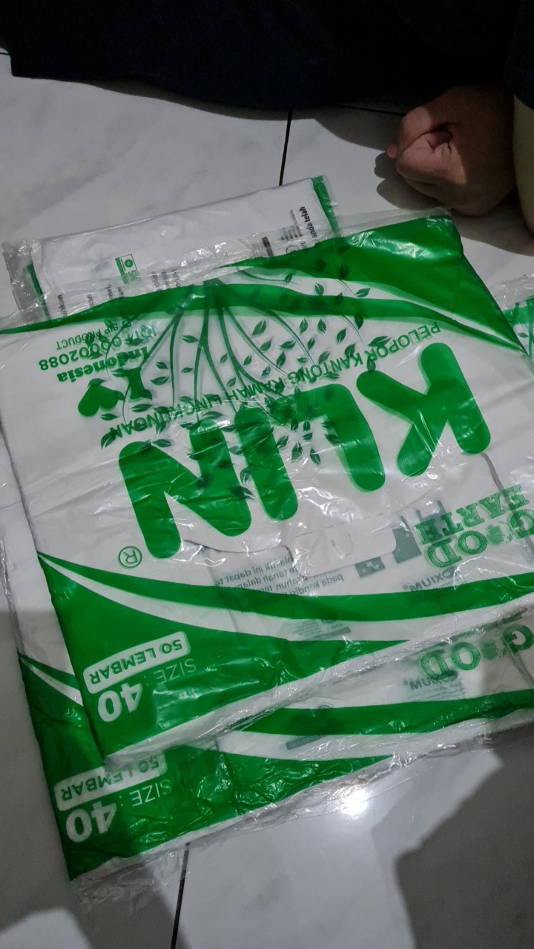 Kantong Kresek Klin 40 Putih Dof