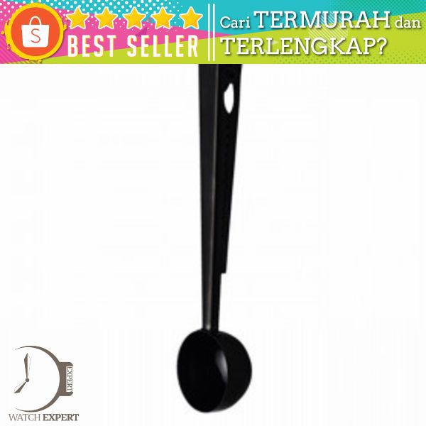 Urijk Sendok Takar Kopi Teh Measuring Spoon Stainless Steel with Clip - G119866 - Black