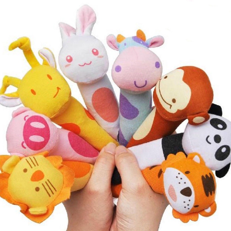 [ Baby cartoon animal rattle ring Toys For Children's baby Birthday Gifts ]