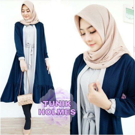 TERLARIS  Haniya Tunic Teen Tunik Remaja Brown S by Yasmeera Toyobo Fodu HQ ied series lebaran