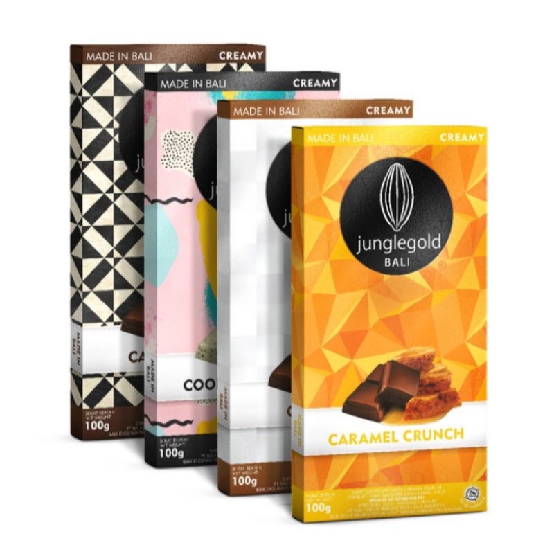 

JUNGLEGOLD 'GIFT BOX Creamy / Dark / Bali Collection' 4×100g