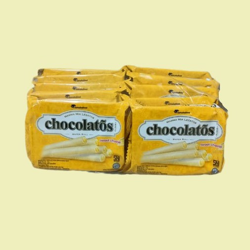 

Chocolatos Sweet Cheese Wafer Roll 27 gr [10 pcs/pack]