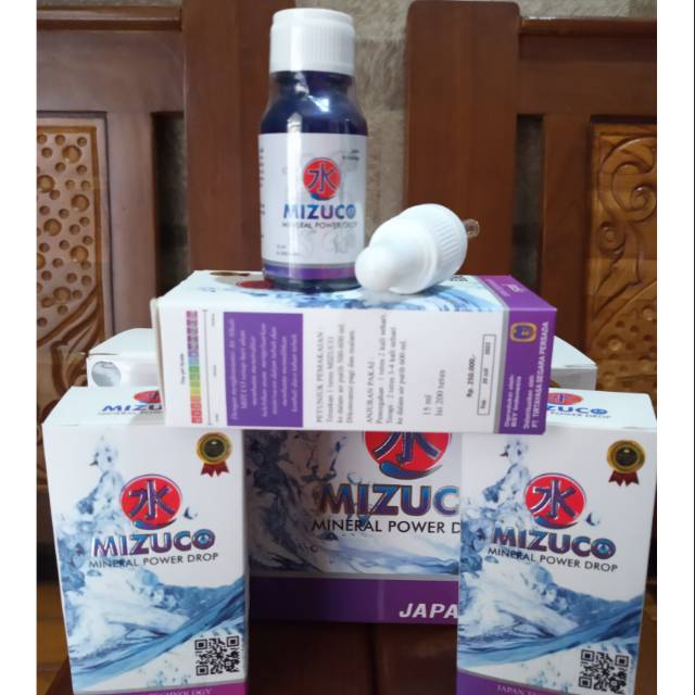 MIZUCO MINERAL ALKALINE DROP 5 BOTOL ORIGINAL BONUS MASKER MIZUCO