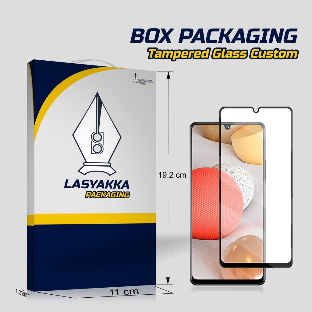 

box packaging custom untuk tampered glass hp/box packaging custom ukuran 19.5 x 11 x 1.2