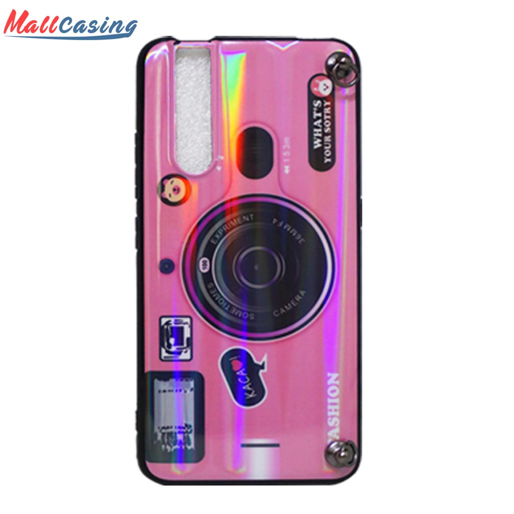 MallCasing - Xiaomi Redmi Note 5A | Note 7 | Note 8 Soft Case Motif Camera Strap Free Holder