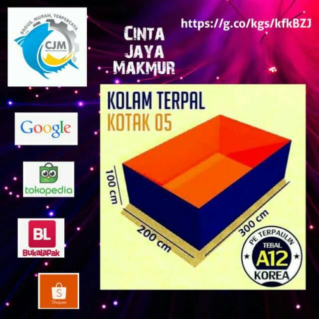 Terpal Kolam 3x2x1 Buat Lele Mujaer Gurami Dll Terpal Ukuran 2x3x1 Meter Type A12 Shopee Indonesia