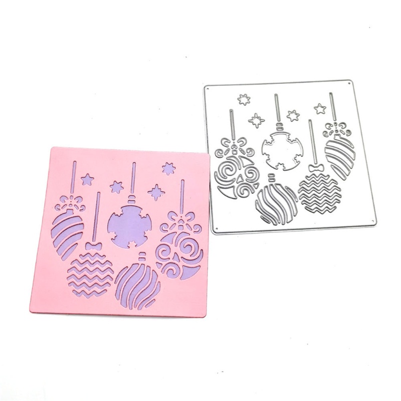 Cetakan Stensil Cutting Dies Motif Natal Bahan Metal Untuk Scrapbook / Craft DIY