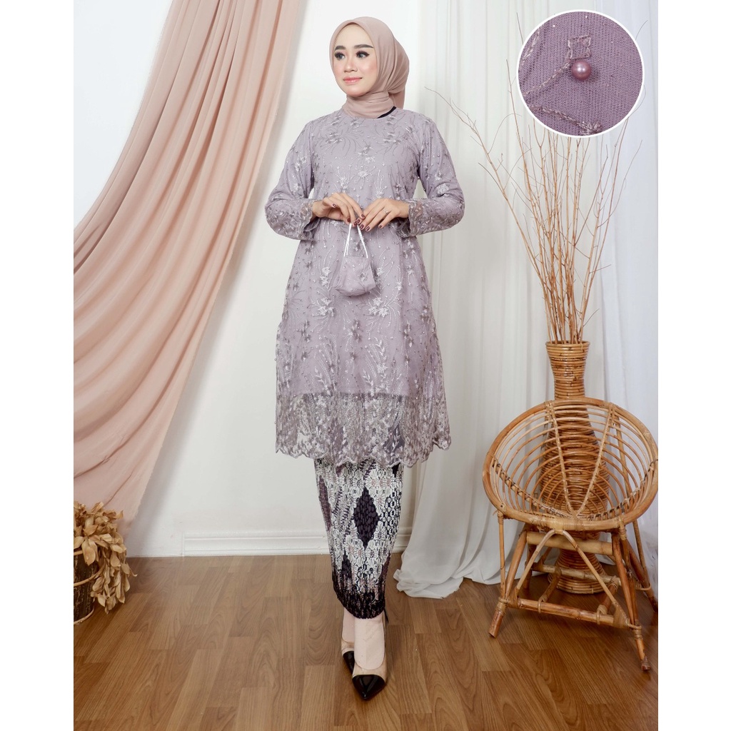 Kebaya tunik tradisional modern | Kebaya modern | Kebaya pesta | Baju outfit wisuda