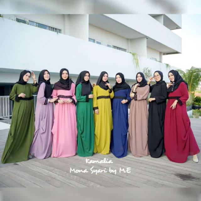 GAMIS CERUTI - KAMALIA DRESS ORIGINAL MONA SYAR'I