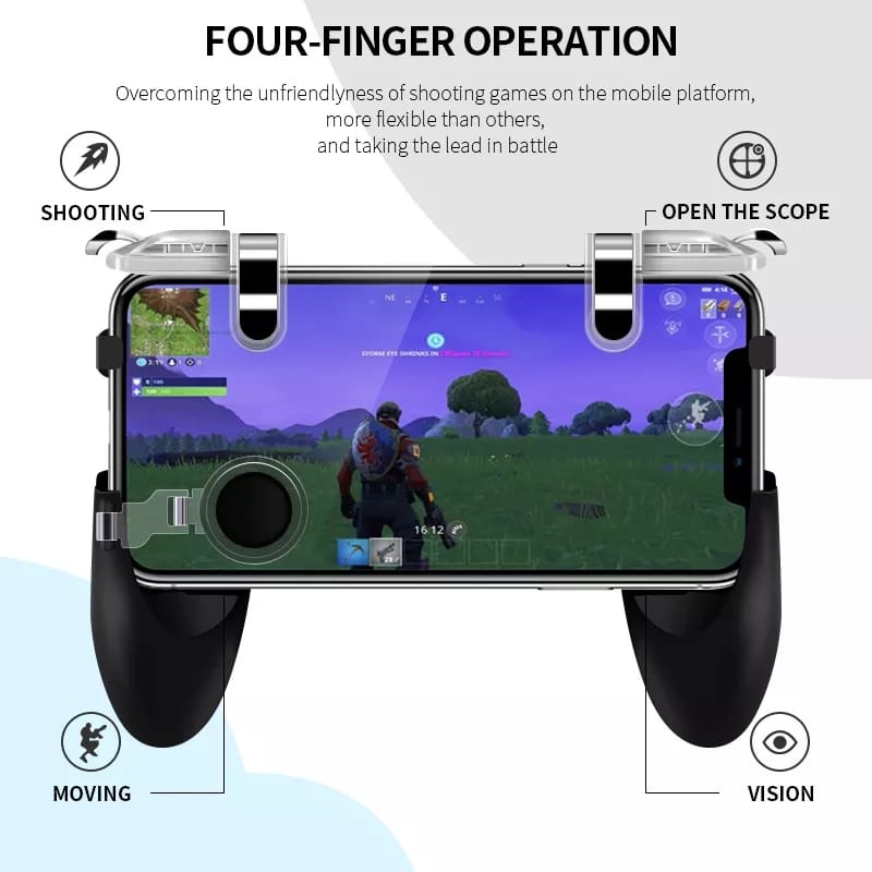 GAMEPAD SR 4IN1 PUBG FF L1 R1 PLUS POWERBANK KIPAS