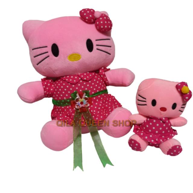 Boneka hello Kitty polkadot beli 1 GRATIS 1