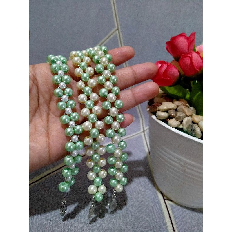 Konektor masker hijab/ konektor masker mutiara/ konektor masker/ souvenir konektor masker