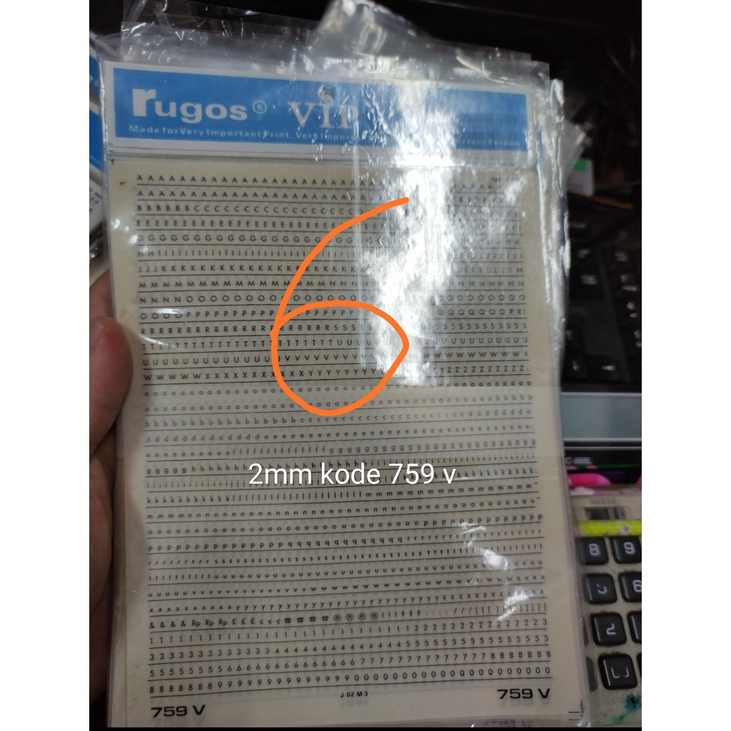 

rugos huruf angka 1.5mm sd 2.7 mm harga per lembar 2022