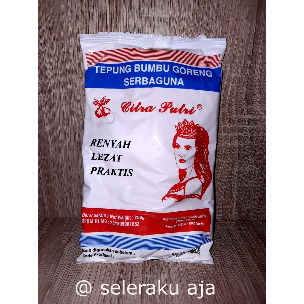 

Tepung bumbu goreng citra PUTRI 250 gr