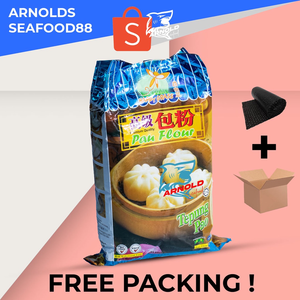 

Happy Grass Tepung Pao Bakpao 1,3kg / Instant Flour Pau