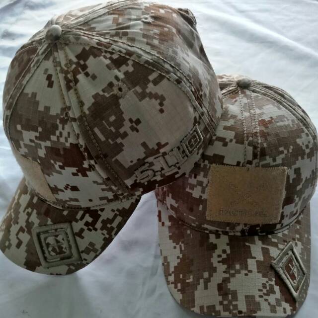 Topi loreng digital gurun/desert tactical 511 ripstop katun