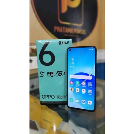 OPPO Reno 6 second lengkap Like new garansi resmi