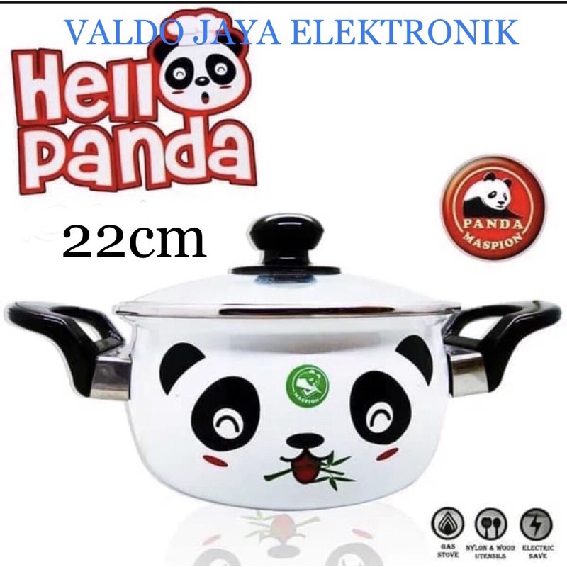 MASPION Panci Hello Panda 22cm Panci Maspion