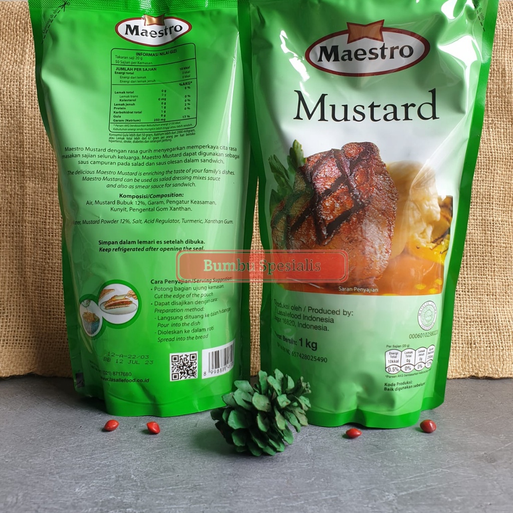 Mustard Maestro /  Maestro Mustard 1000gr / 1 kg