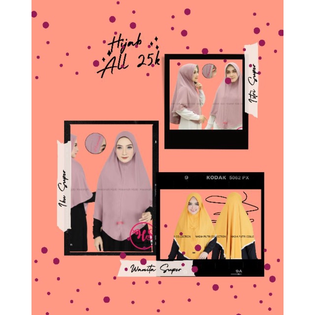 Hasanah Hijab Semi Jumbo jersy Airis