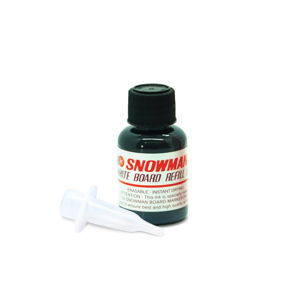 Tinta Permanent / Refill Ink Spidol Snowman Permanen Marking - Hitam