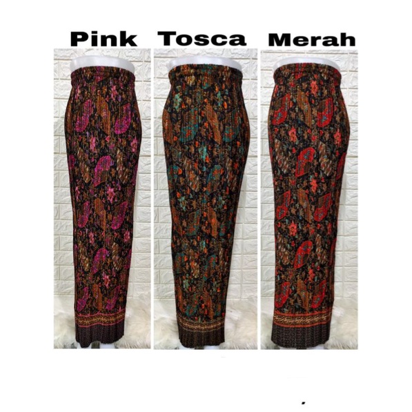 Rok Plisket Span Batik Panjang Kebaya