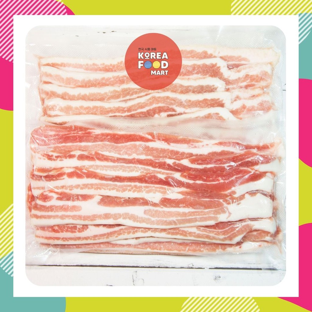 

PORK BELLY SLICE THICK IMPORT / SAMGYEOPSAL / BABI SAMCAN IRIS TEBAL COCOK UNTUK KOREAN BBQ