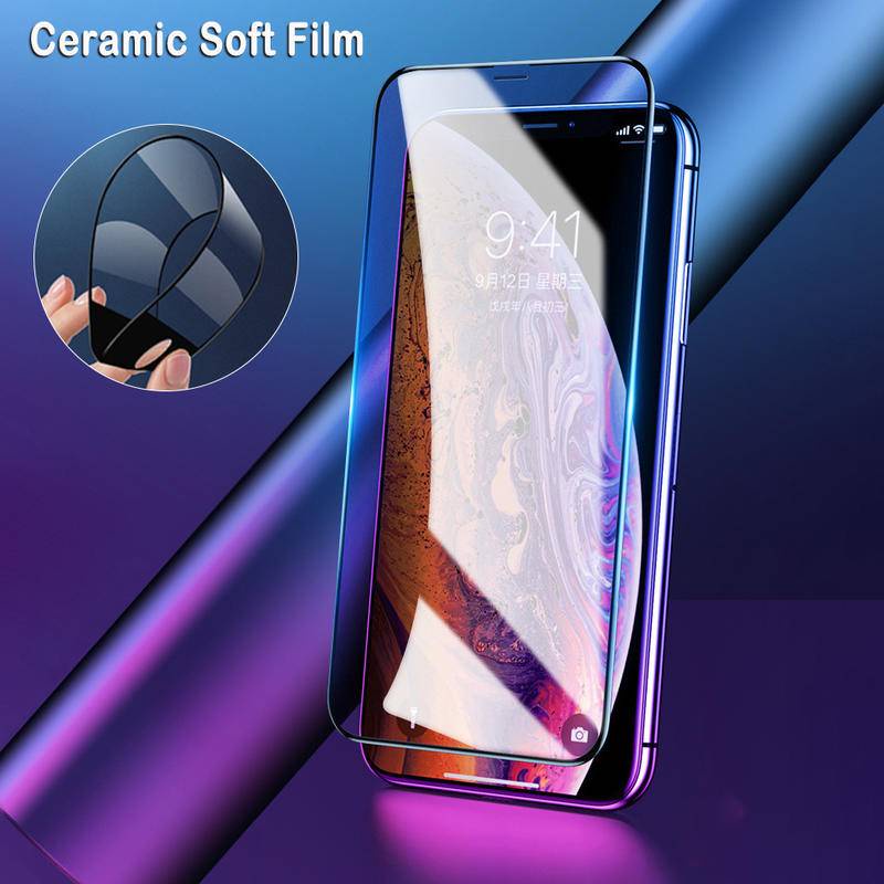 Film Pelindung Layar Keramik Untuk iPhone 13 12 11 Pro MAX Mini X XS MAX XR SE 2022 2020 6 6S 7 8 Plus