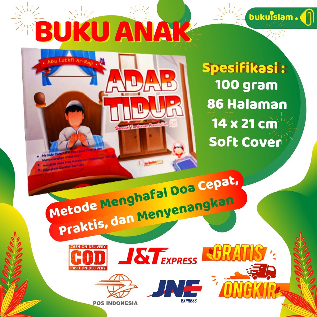 Buku Bacaan Edukasi Cerita Anak Anak Muslim Islami Bergambar untuk Bayi Balita TK PAUD