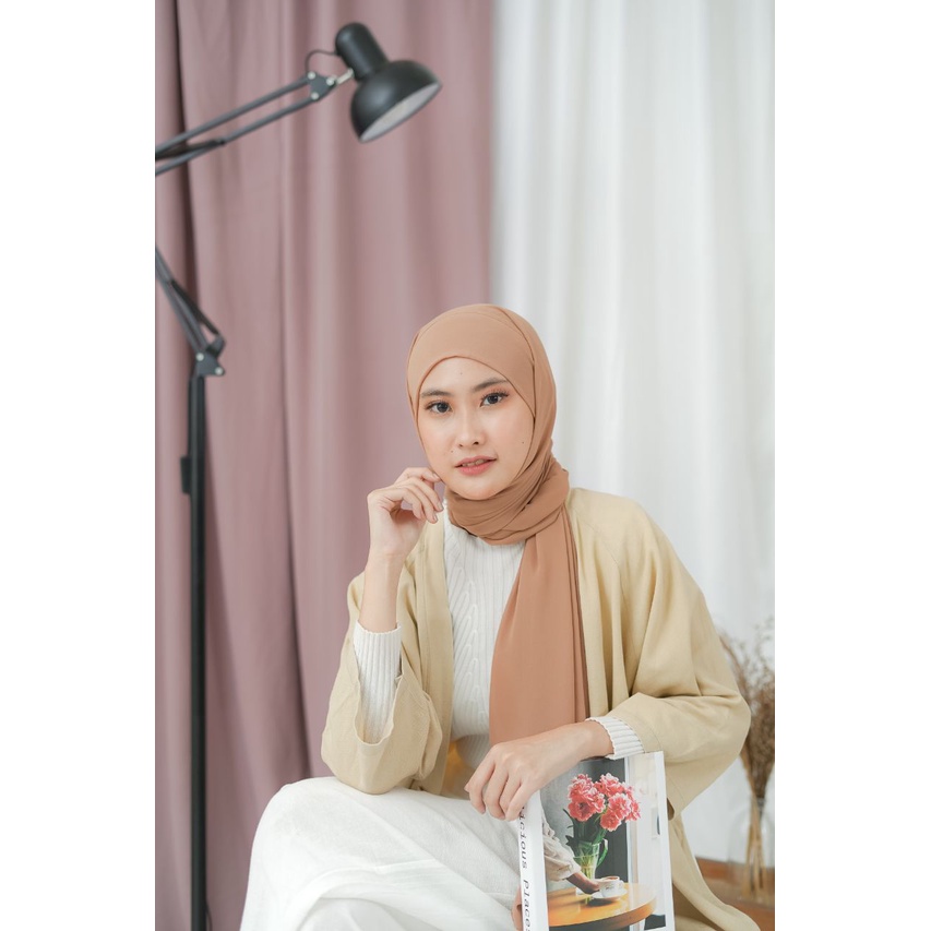 Pashmina Malay Cerutty Instan / Pashmina Melayu Instan Tali/ Pashmina Tali Instan