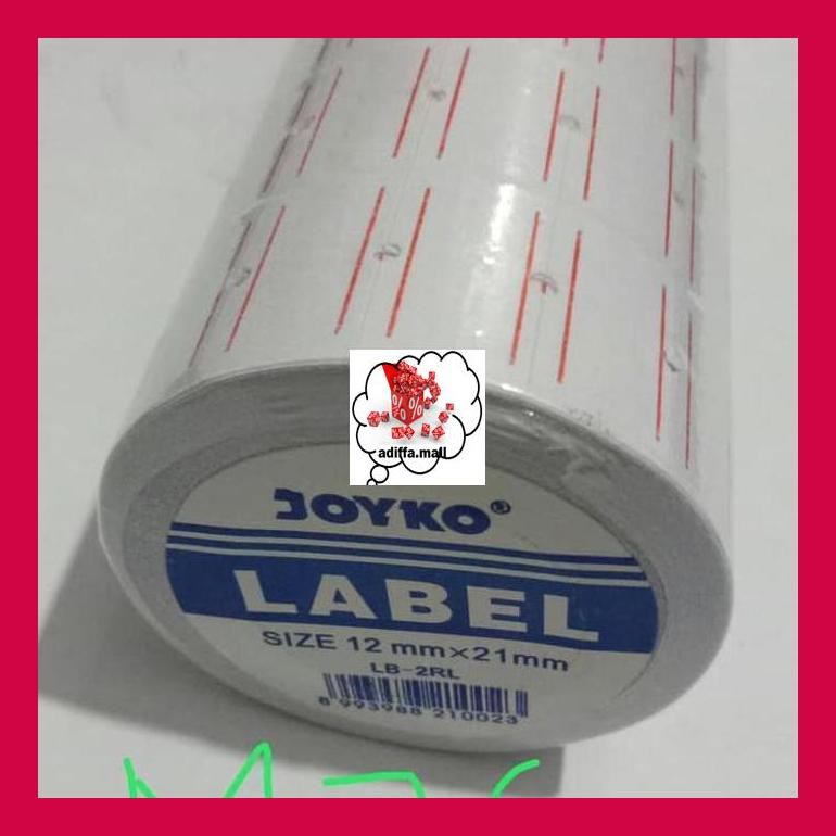 

474S0T5D Label Harga Joyko 1 Baris Putih Mytpjd80E