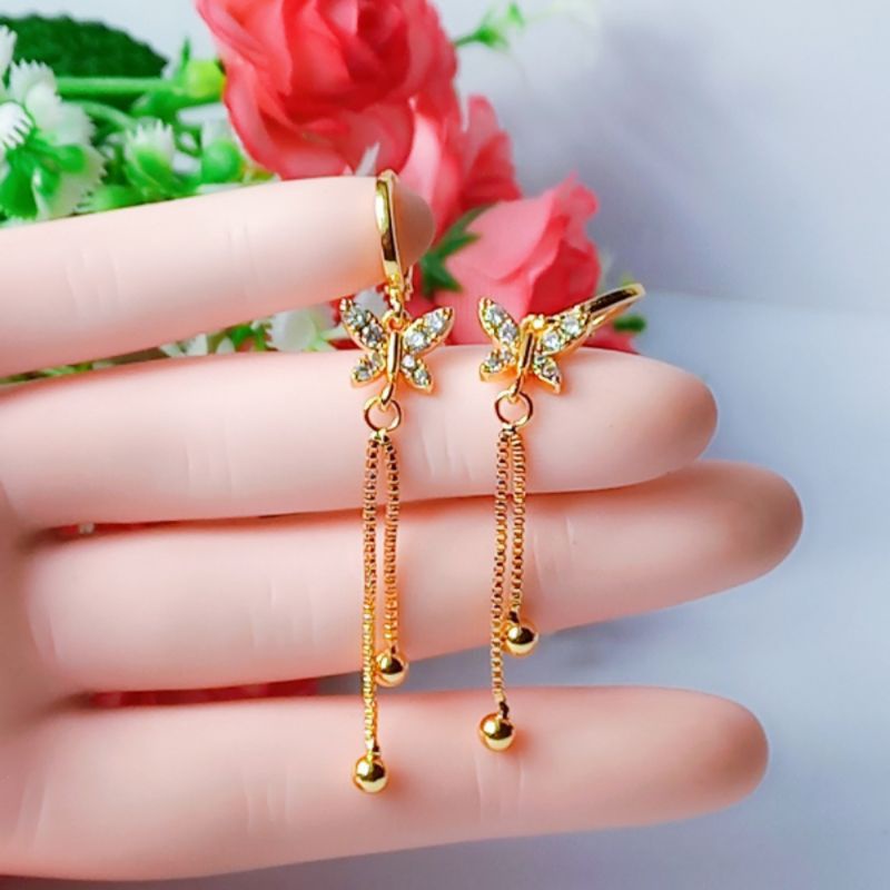 anting xuping lapis emas