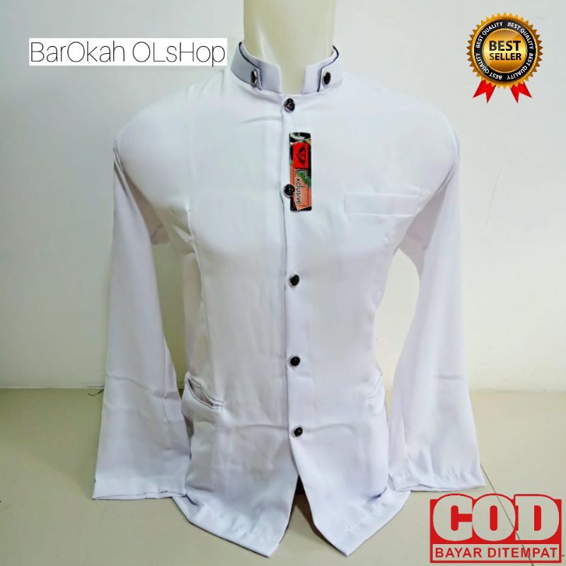 Jasko Dewasa Polos / Jasko Putih Polos / Koko Putih Polos