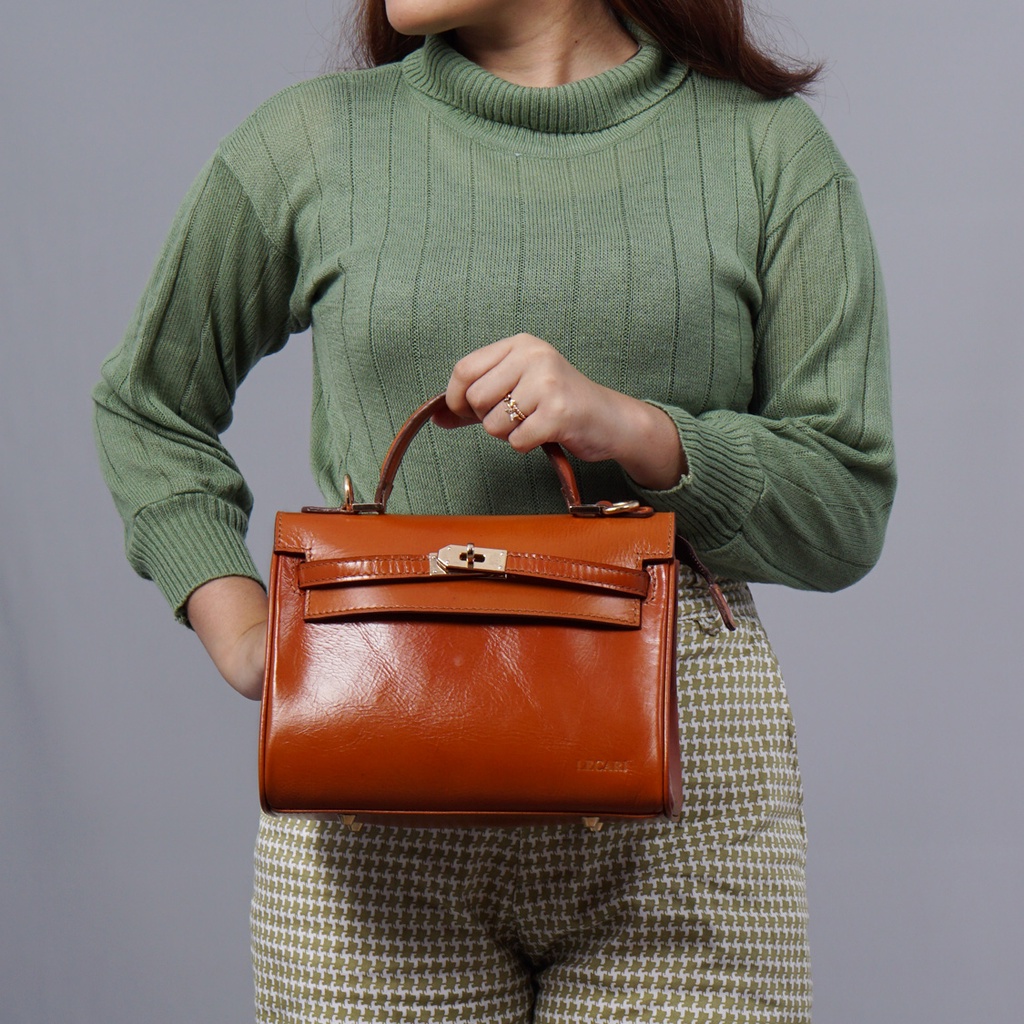 Lecari Nafia M Hand Bag Leather Tas Tangan Wanita Kulit Asli