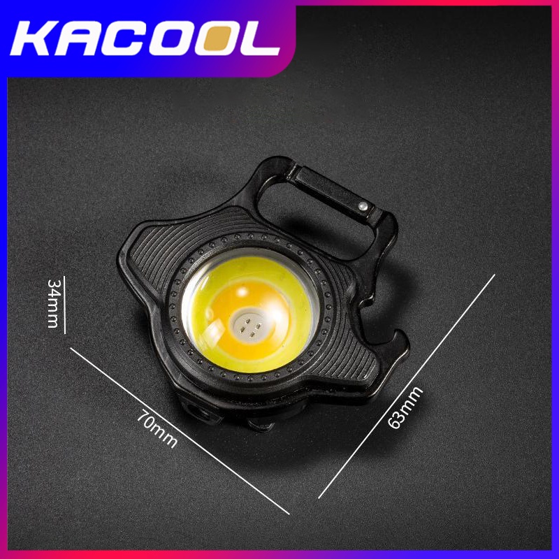 Baru Multifungsi Mini Gantungan Kunci Lampu COB Lampu Kerja Perbaikan Lampu Ultra Kecil Portabel Lampu Darurat Outdoor Camping