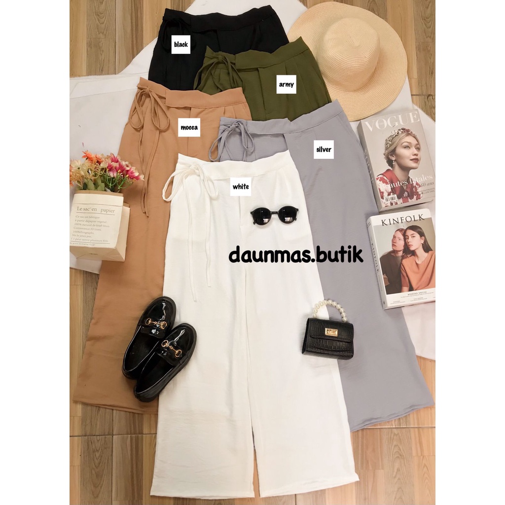 1KG MUAT 5PCS | SIVA KULOT HIGHWAIST TALI SAMPING AIRFLOW CRINKLE HITS OOTD KOREAN STYLE HITS OOTD SELEBGRAM