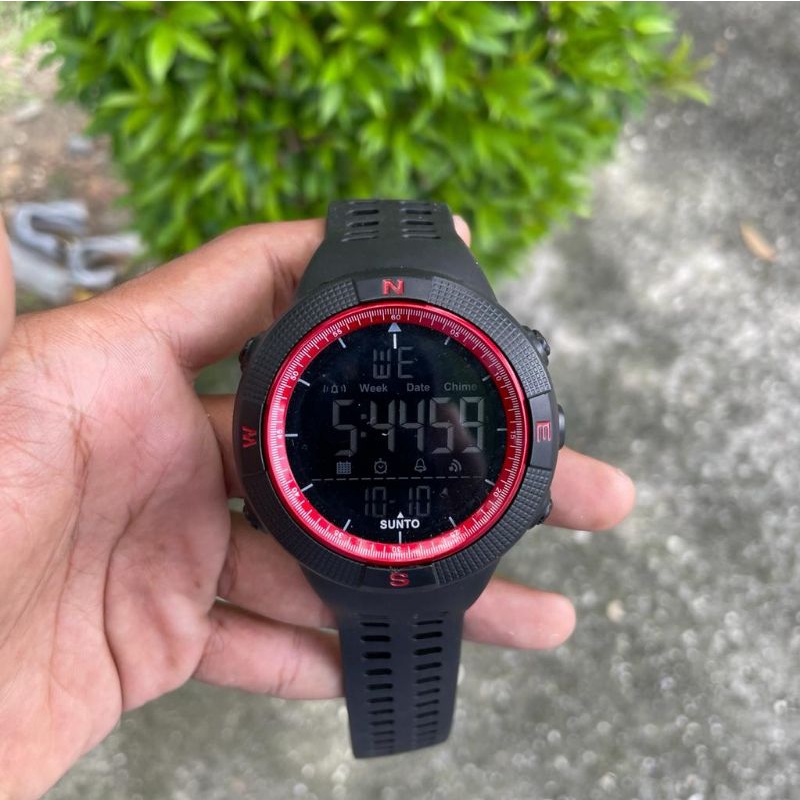 Jam Tangan Pria Digital Water Proff ( Bisa Buat Renang) Fitur Lengkap Strap Rubber